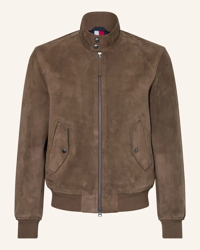 Tommy Hilfiger Lederjacke Taupe