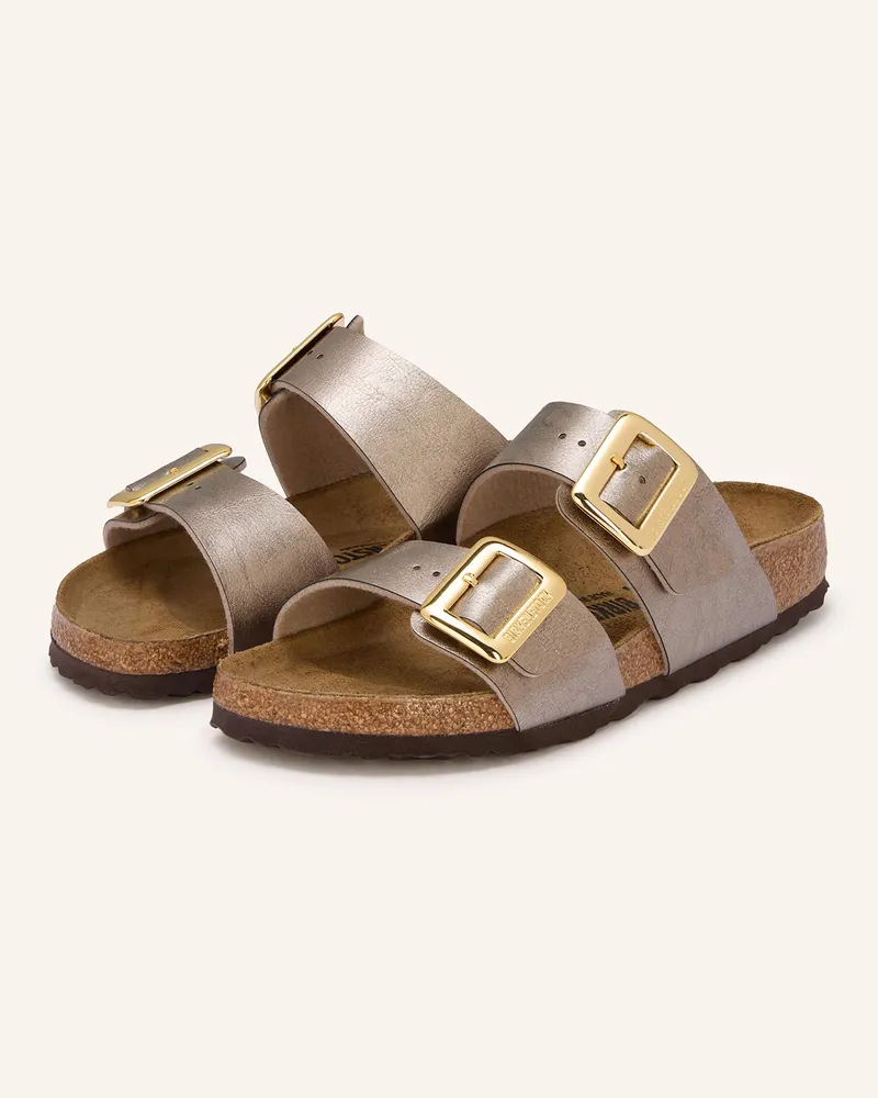 Birkenstock Pantoletten SYDNEY CUSHION BUCKLE Taupe