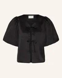 Neo Noir Satinbluse ASKA Schwarz