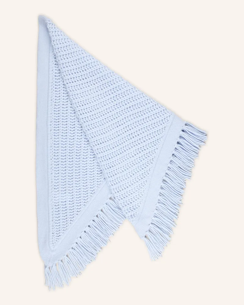 hemisphere Dreieckstuch Mit Cashmere blau Hellblau