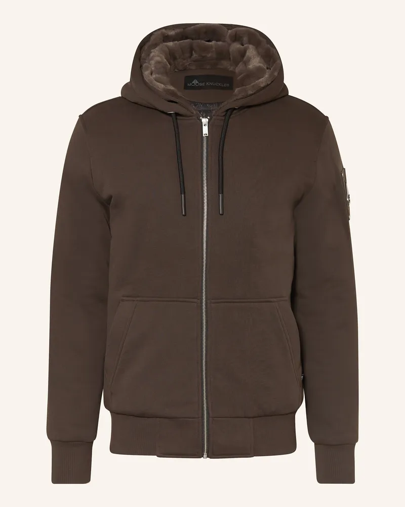 Moose Knuckles Sweatjacke BUNNY Dunkelbraun