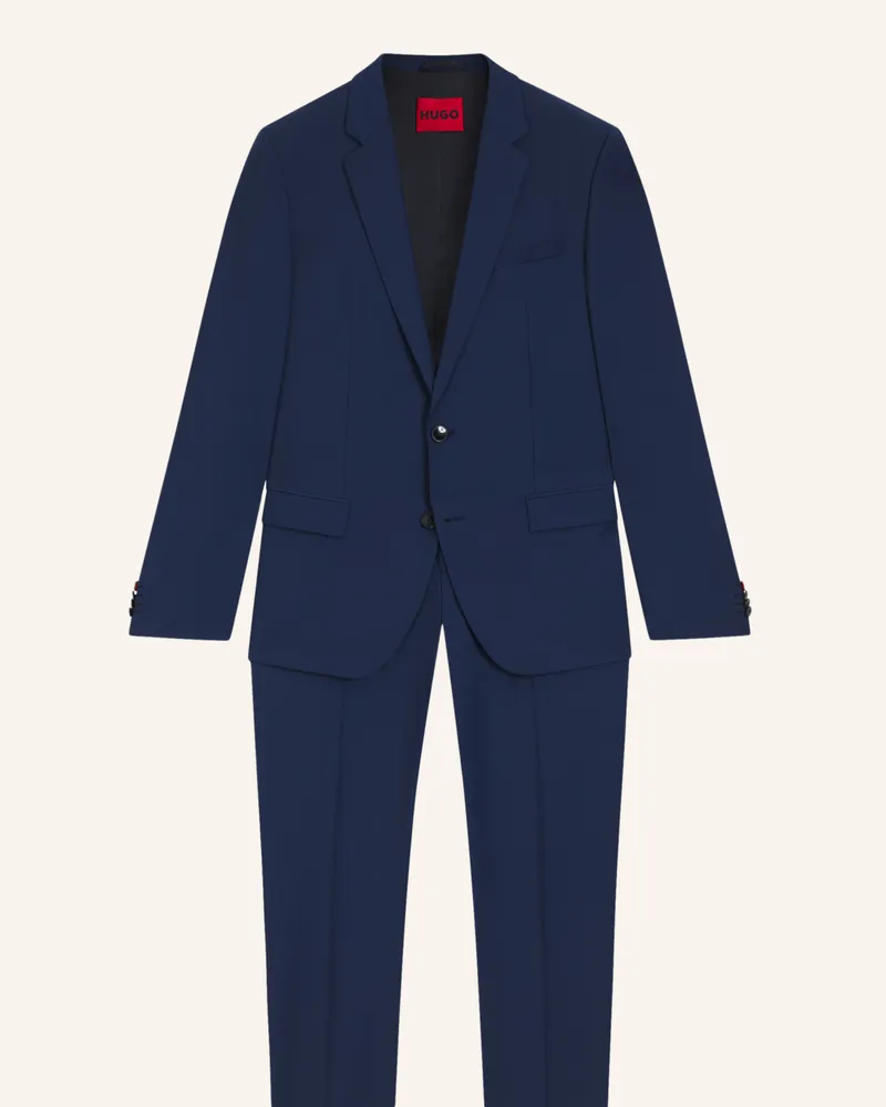 HUGO BOSS Business Anzug HENRY/GETLIN231X Slim Fit Blau