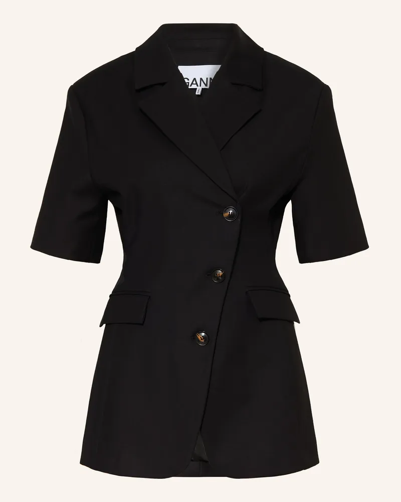 Ganni Blazer schwarz Schwarz