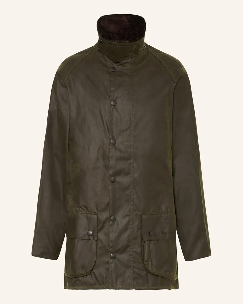 Barbour Fieldjacket Beaufort Wax gruen Oliv