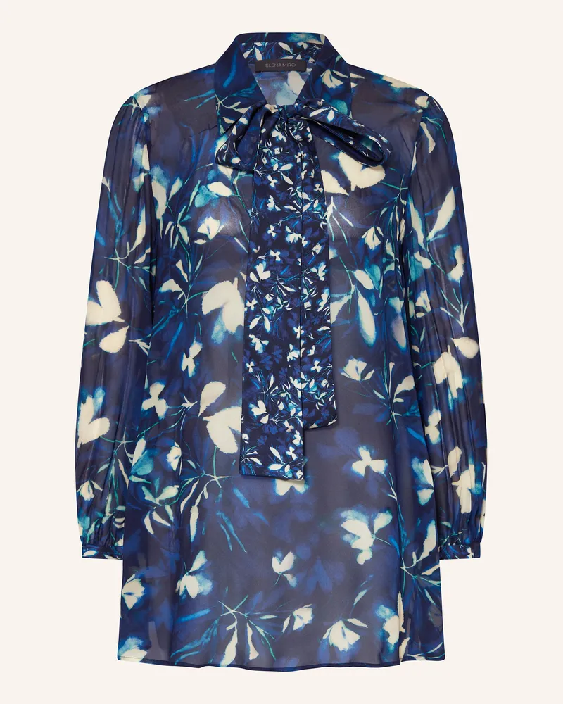 Elena Mirò Schluppenbluse Blau