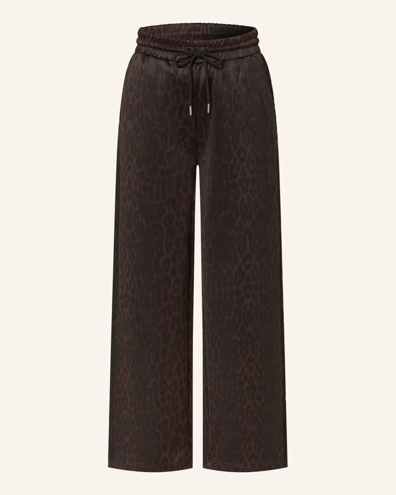 OH APRIL Sweatpants Kael Mit Galonstreifen schwarz Dunkelbraun