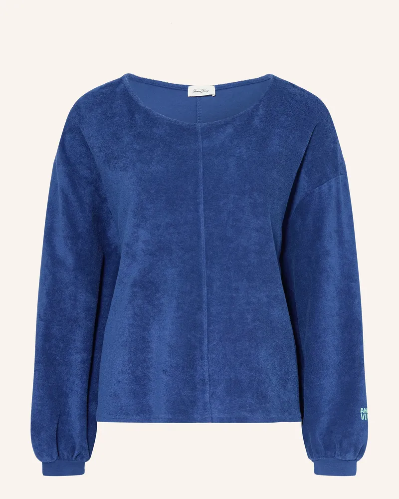 American Vintage Frotteeshirt Blau