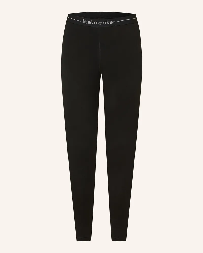 Icebreaker Funktionswäsche-Hose 260 Tech Aus Merinowolle schwarz Schwarz