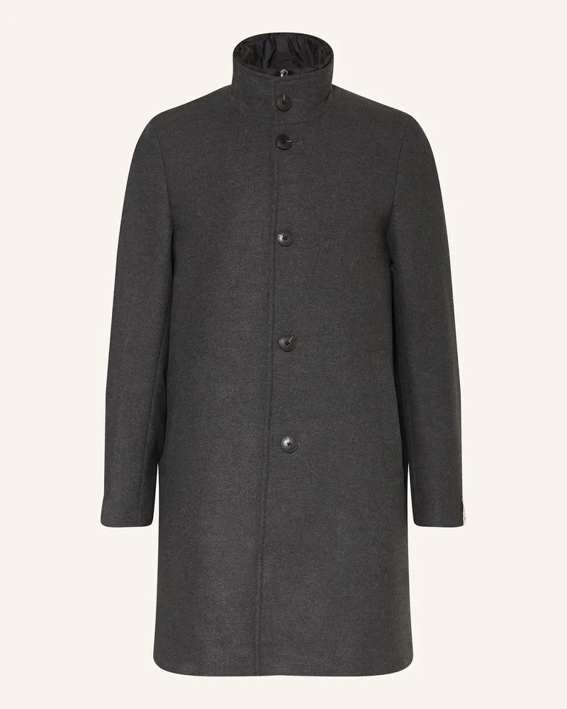 Marc O'Polo Wollmantel mit herausnehmbarer Blende Dunkelgrau