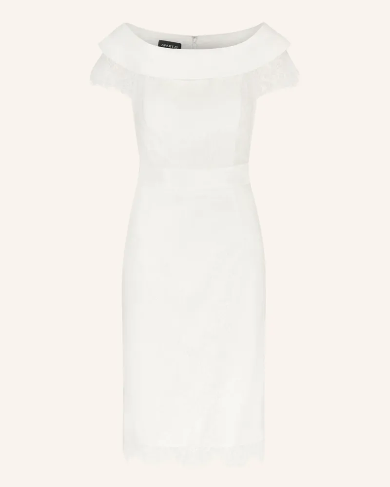 Apart kurzes Hochzeitskleid Creme