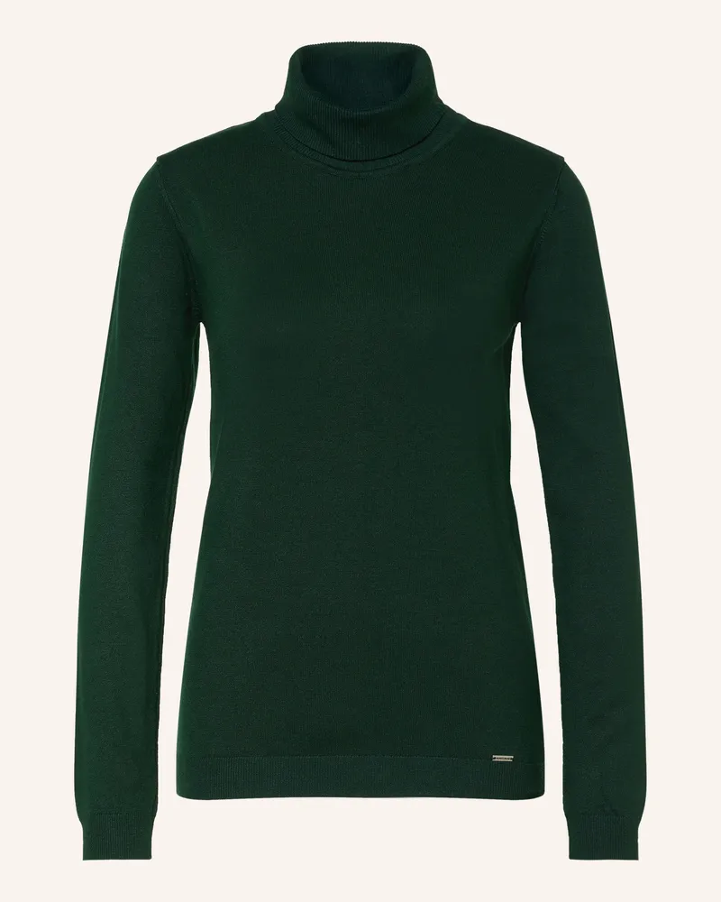 More & More Rollkragenpullover gruen Dunkelgrün