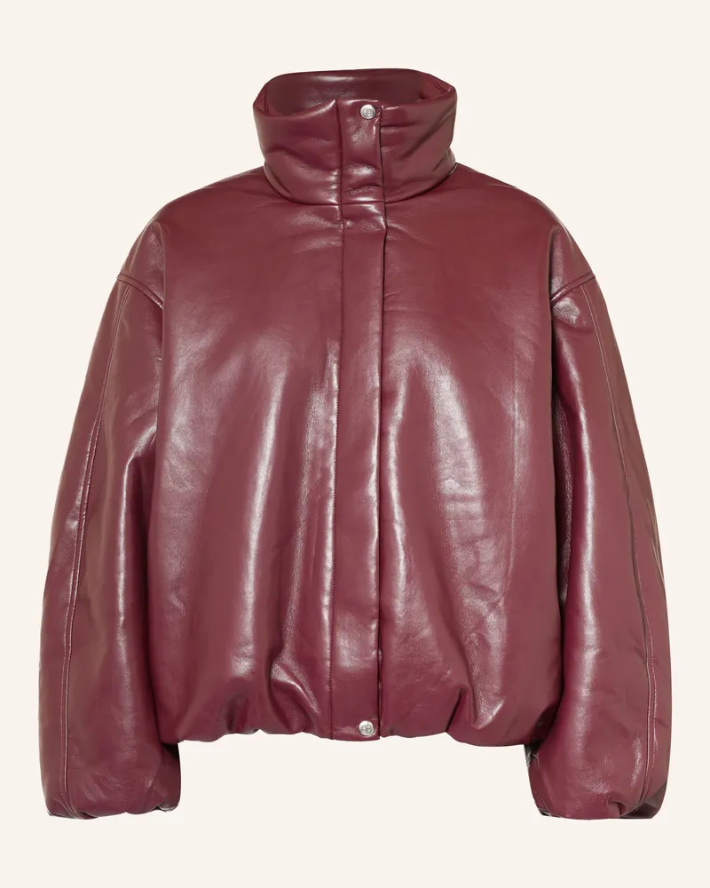 Anine Bing Lederjacke Cyrus rot Dunkelrot