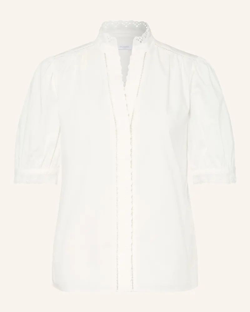 HOBBS London Bluse Karis Mit Lochspitze weiss Weiss