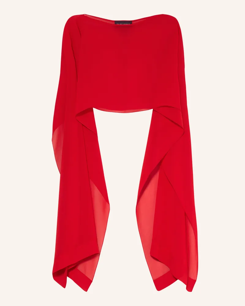 Talbot Runhof Poncho rot Rot