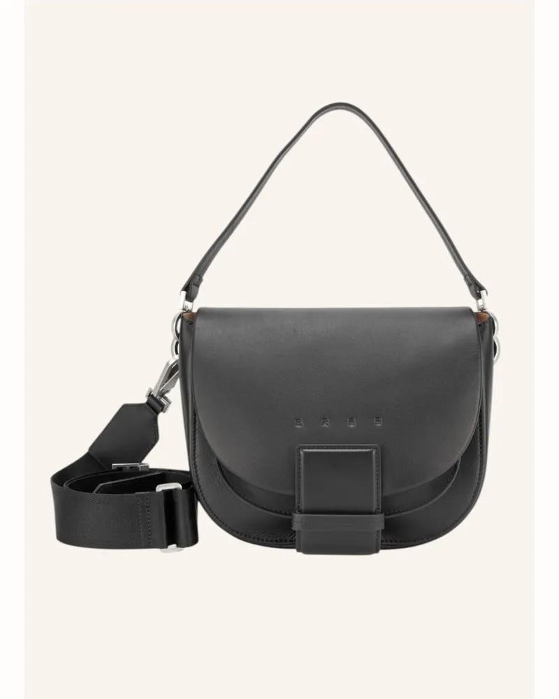 BREE Überschlagtasche The Icons Ladytop schwarz Schwarz