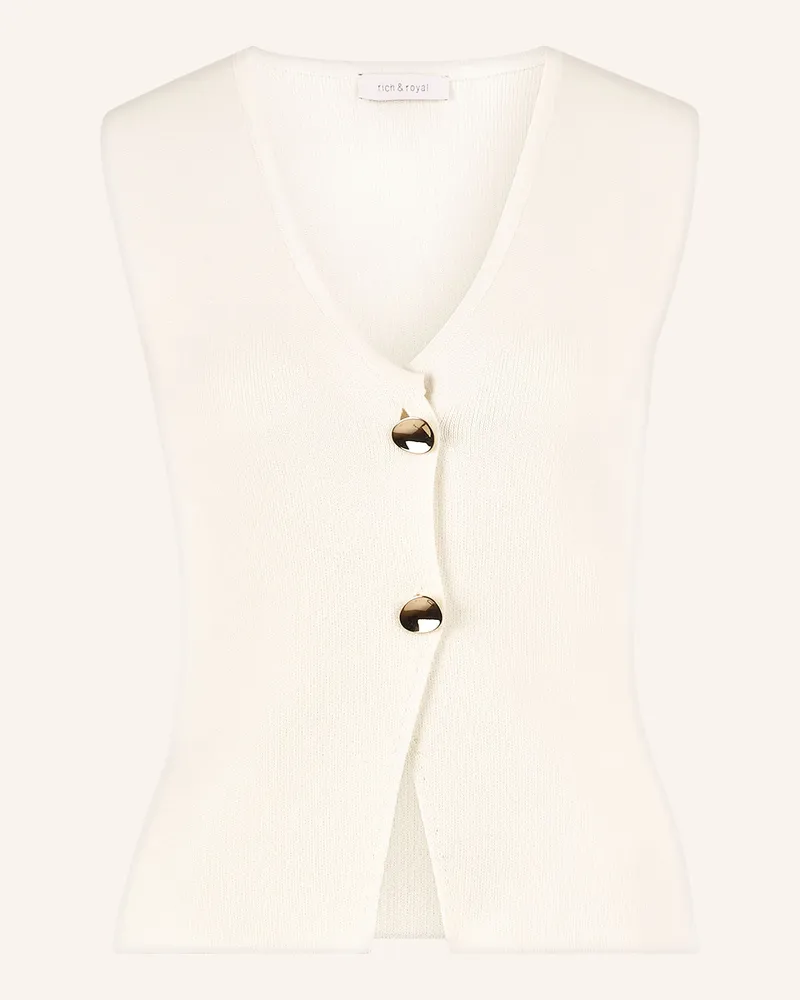 Rich&Royal Strickweste Creme