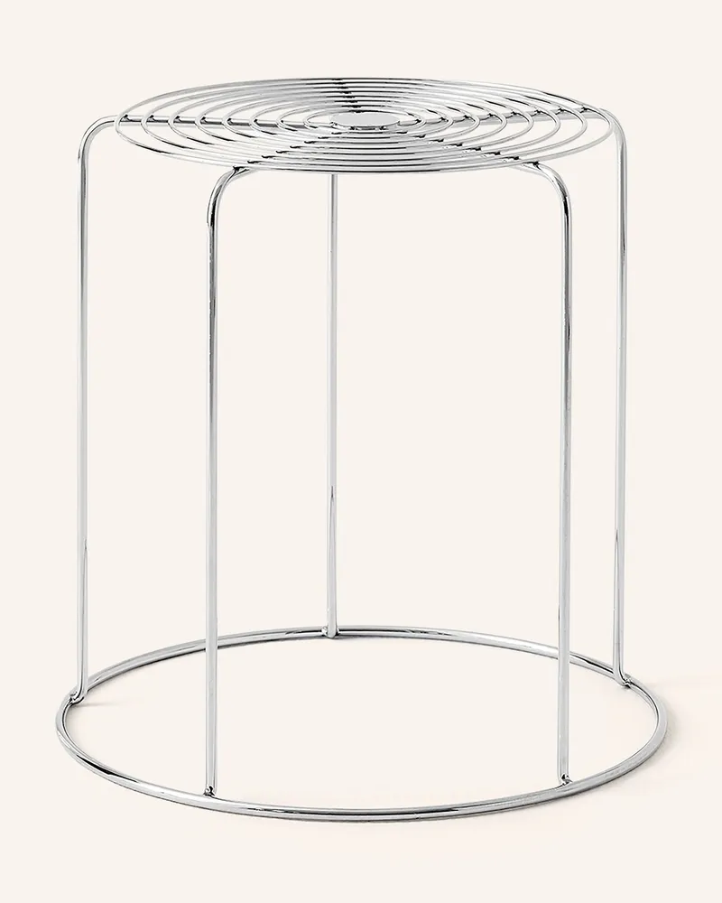 &Tradition Hocker WIRE VP11 Silber