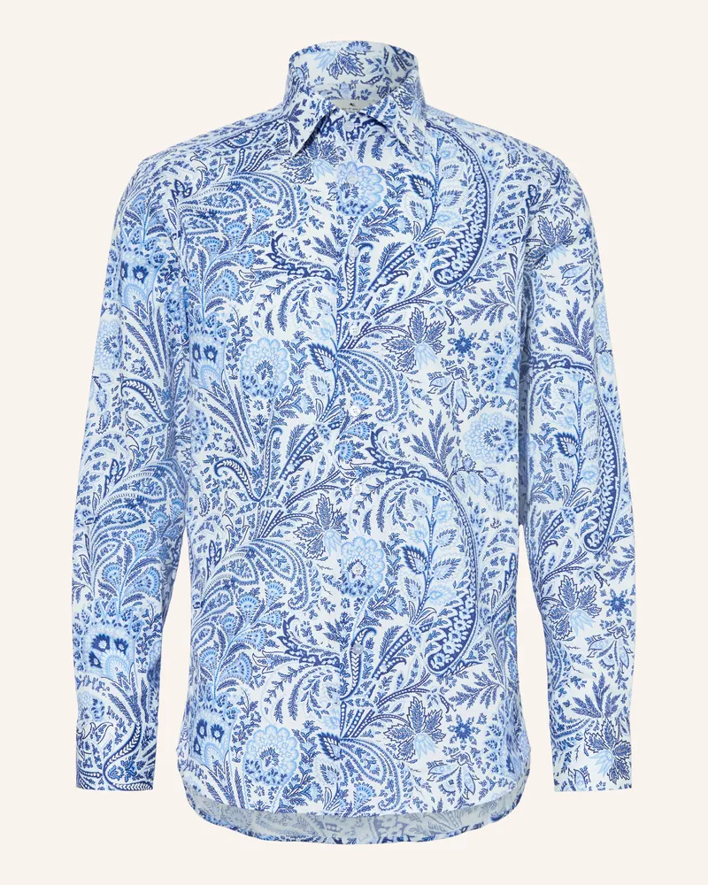 Etro Hemd Regular Fit blau Weiss