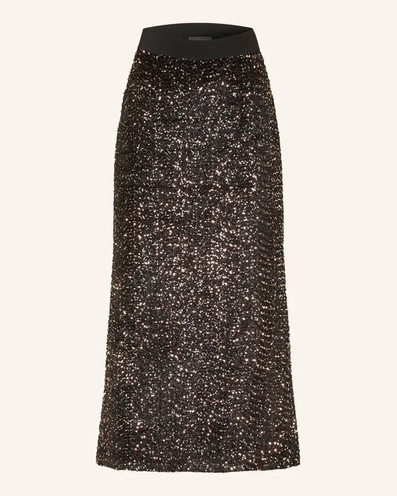 Elena Mirò Rock mit Pailletten Schwarz