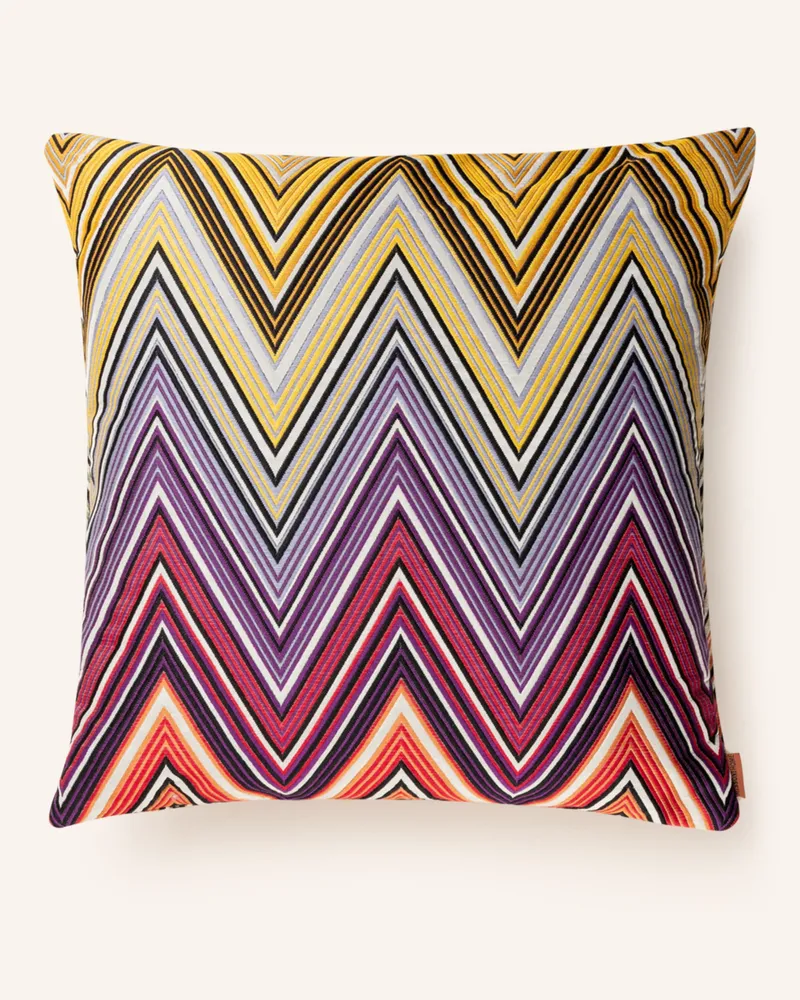 Missoni Home Jacquard-Dekokissen Kew Mit Daunenfüllung gruen Dunkellila