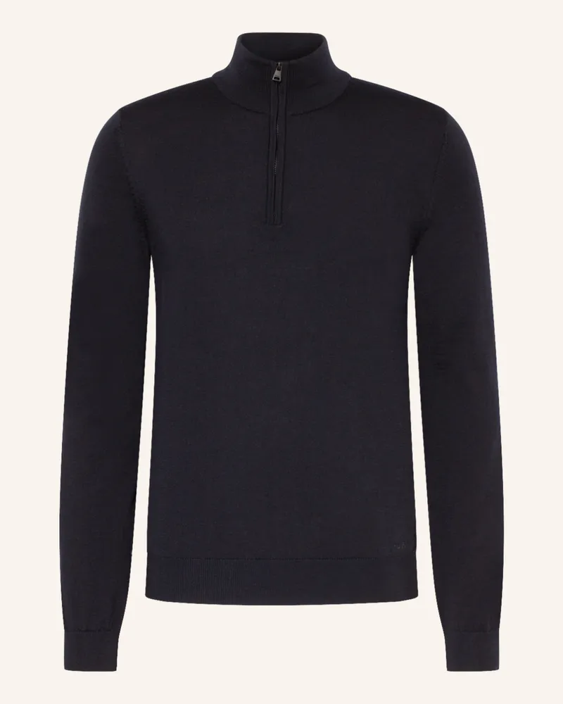 HUGO BOSS Troyer San Quirin blau Dunkelblau