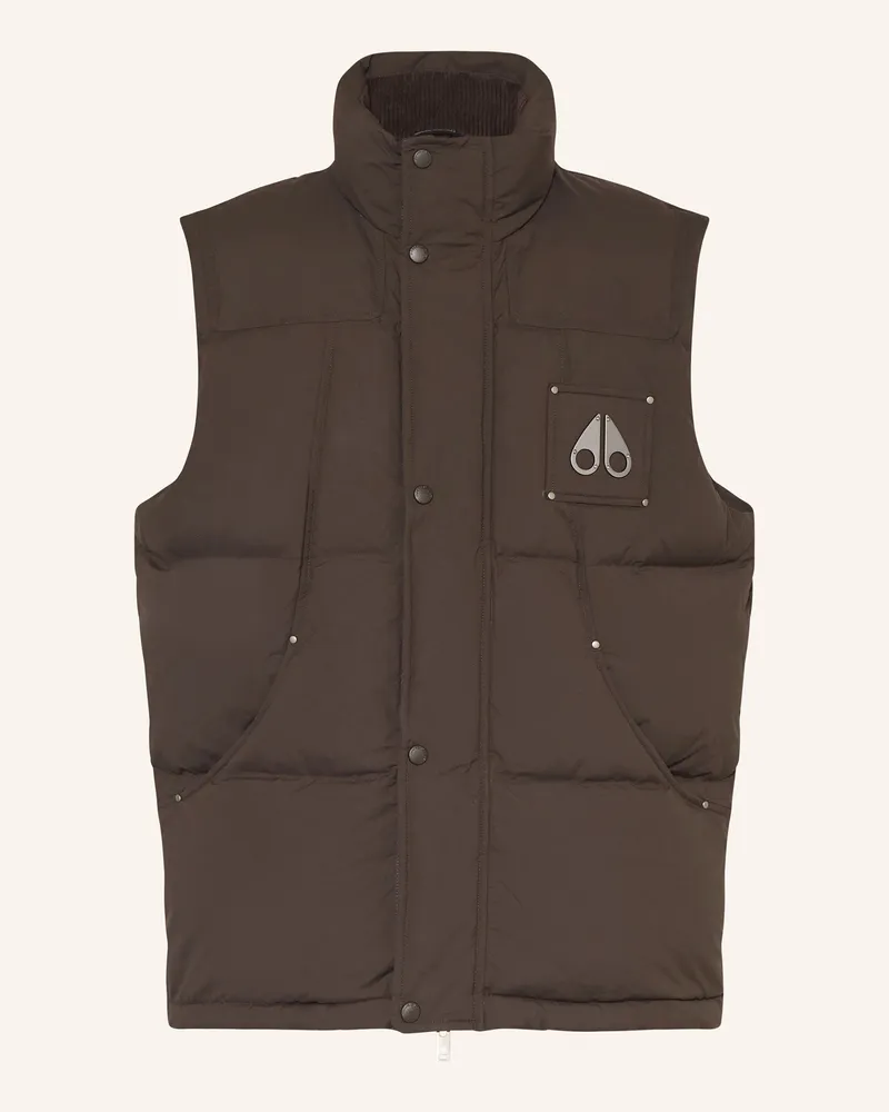 Moose Knuckles Daunenweste Everest braun Dunkelbraun