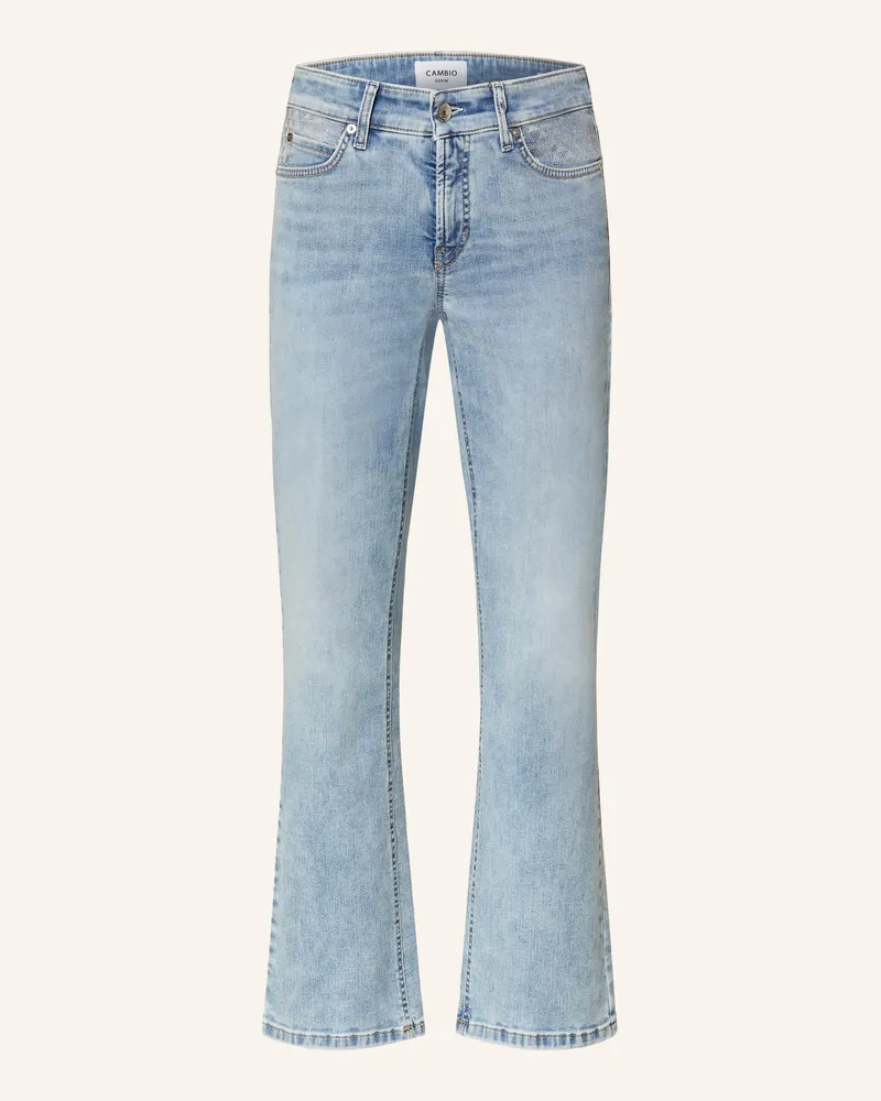 Cambio Flared Jeans PARIS mit Schmucksteinen 5197