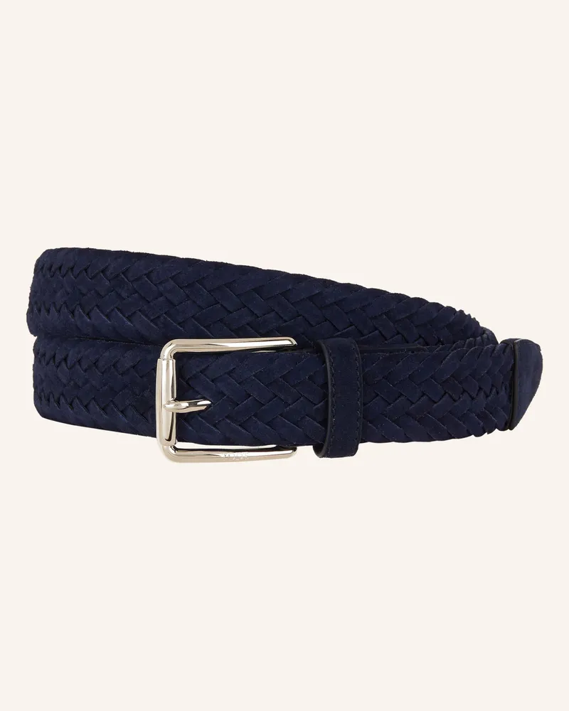 TOD'S Flechtgürtel Dunkelblau