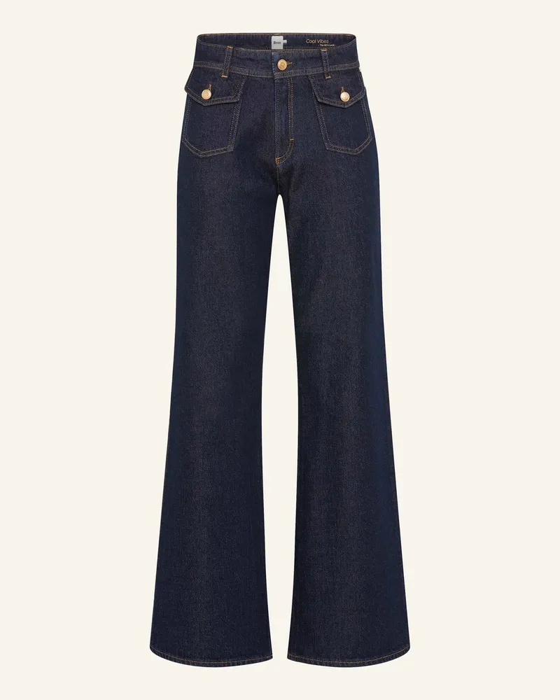 Brax Palazzohose STYLE MAINE Dunkelblau