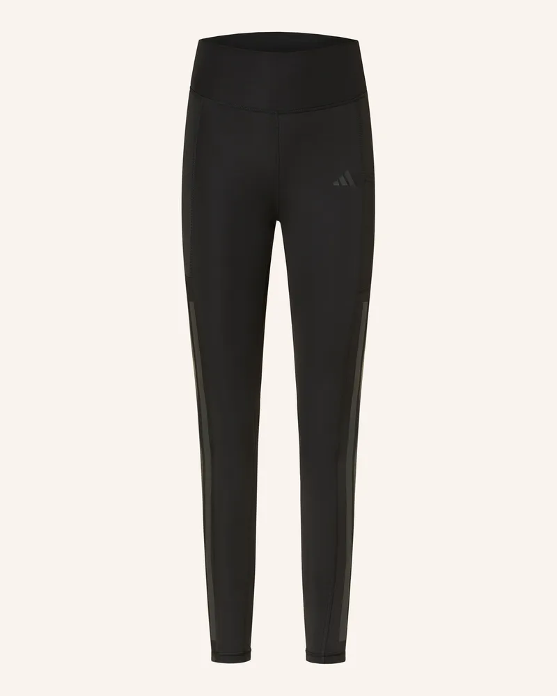 adidas Tights OPTIME 3-STRIPES Schwarz