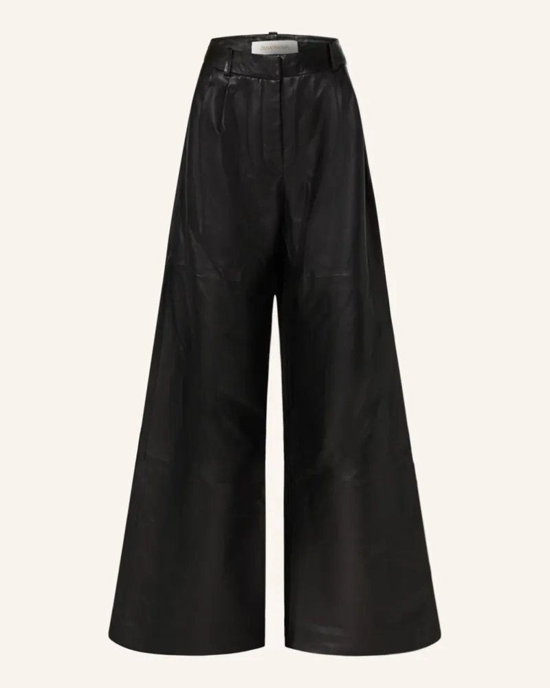 Zimmermann Lederhose Luminosity schwarz Schwarz