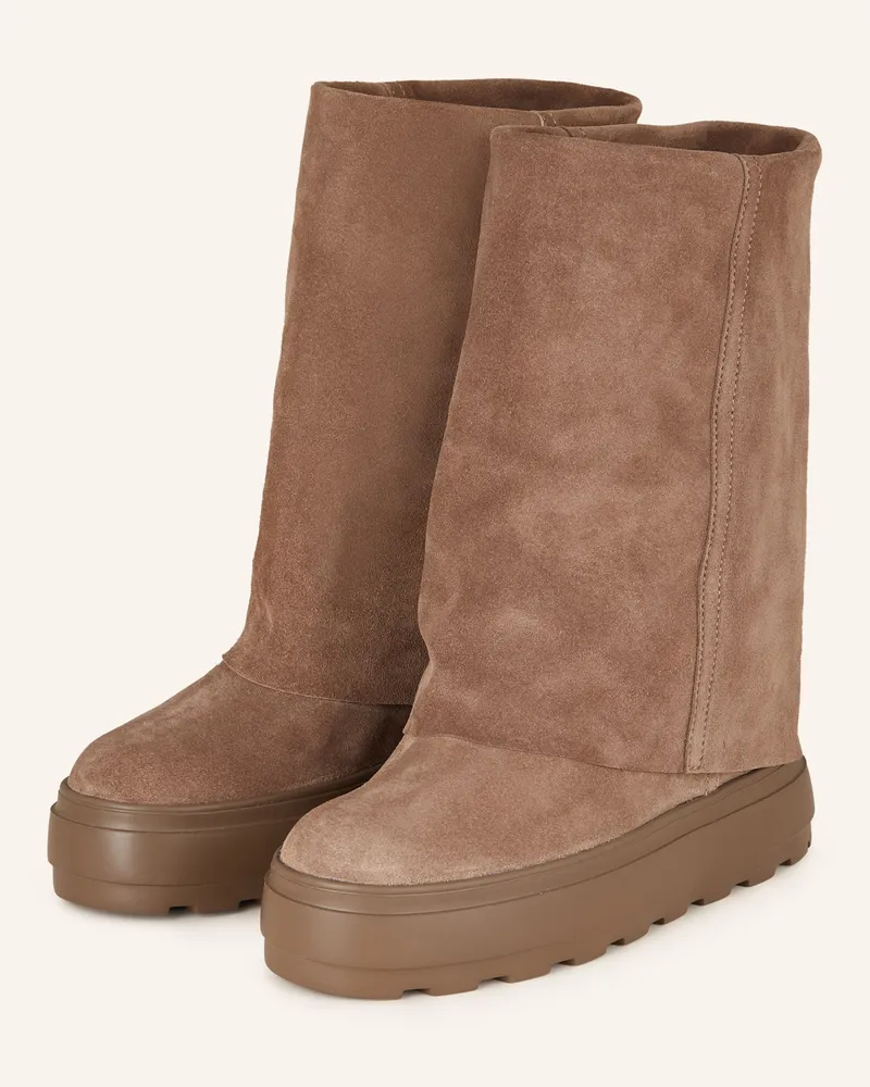 Casadei Plateau-Boots Double Face braun Dunkelbraun