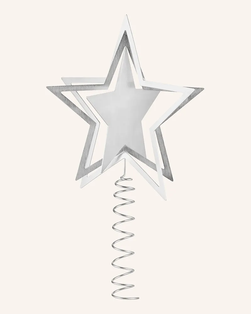 Blomus Weihnachtsbaumspitze Kitai silber Silber