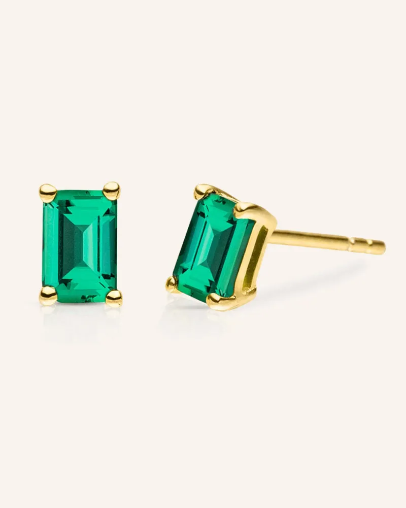 VEYNOU Ohrstecker Eden Aus 14 Karat Gelbgold Mit Smaragd gold Gold