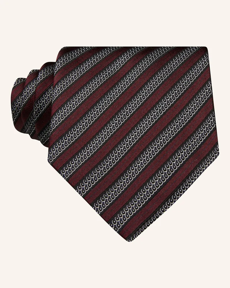 Ermenegildo Zegna Krawatte rot Dunkelrot