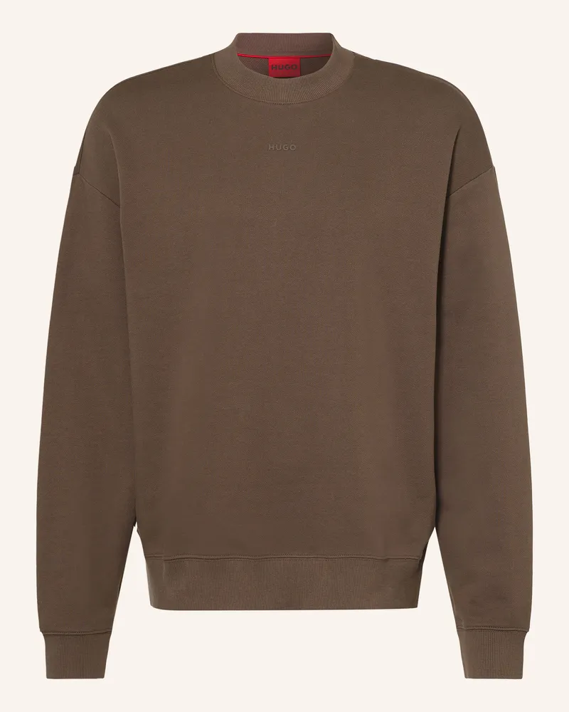 HUGO BOSS Sweatshirt Dapocrew braun Braun