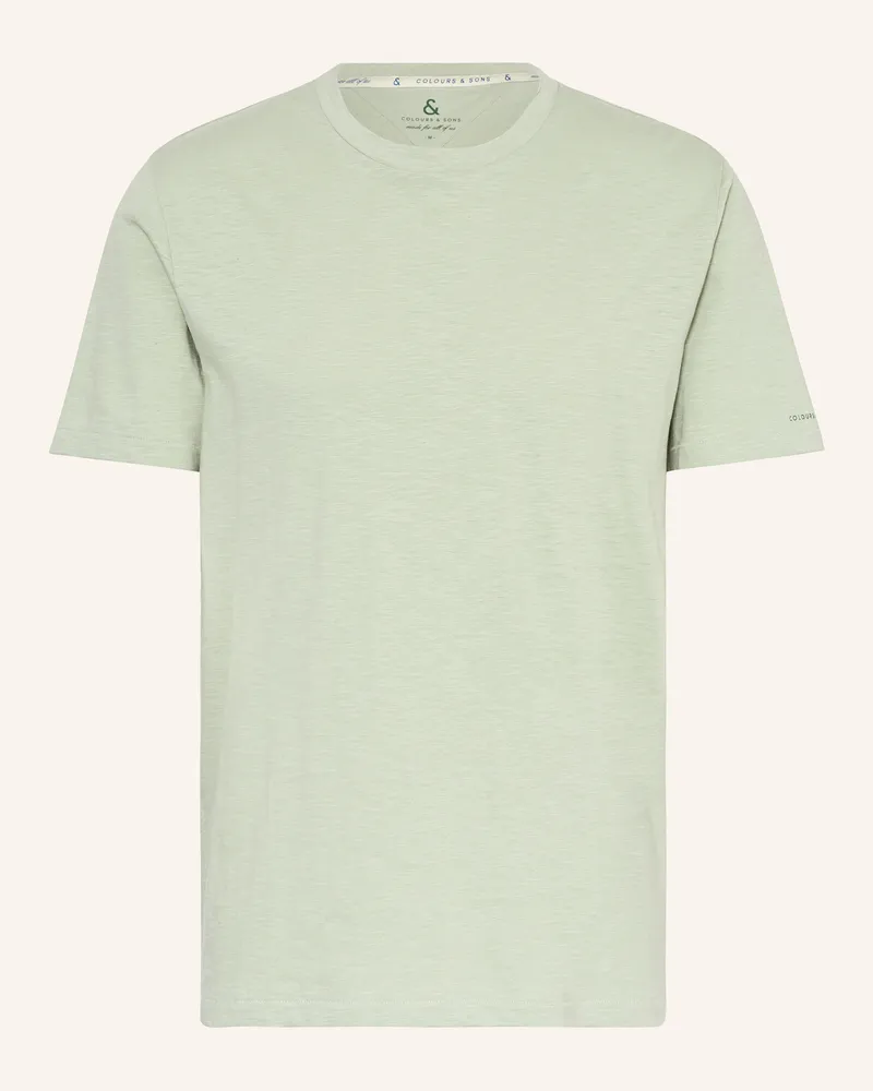 colours & sons T-Shirt Hellgrün