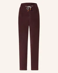 Eleventy Cordhose Slim Fit Rot