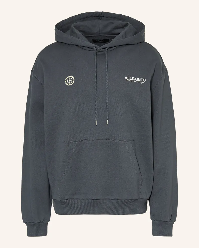 AllSaints Hoodie EMBLEM Dunkelgrau