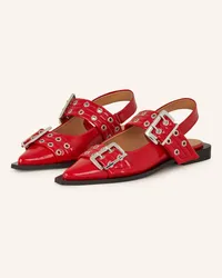 Ganni Slingballerinas - ROT Rot