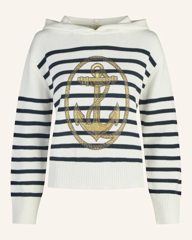 Princess goes Hollywood Strick-Hoodie Mit Schmucksteinen weiss Weiss