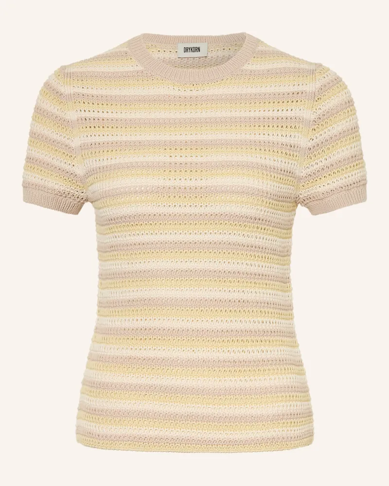 Drykorn Strickshirt Moglini_2 gelb Creme