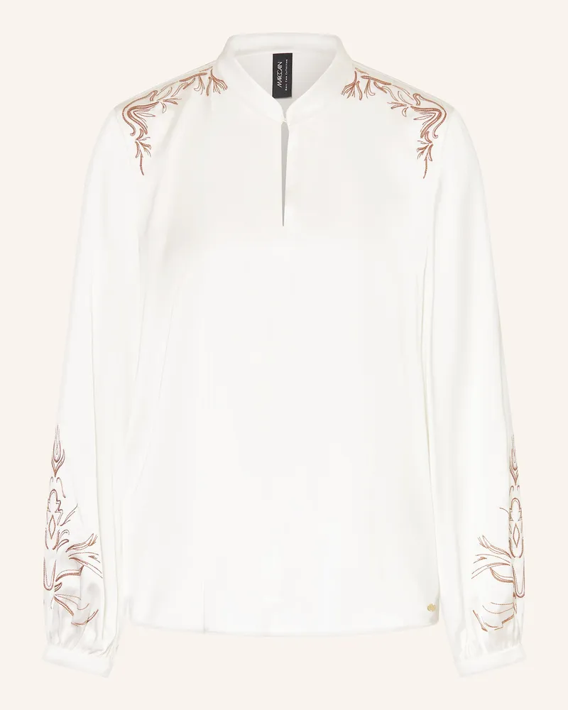 Marc Cain Blusenshirt Aus Satin weiss 110