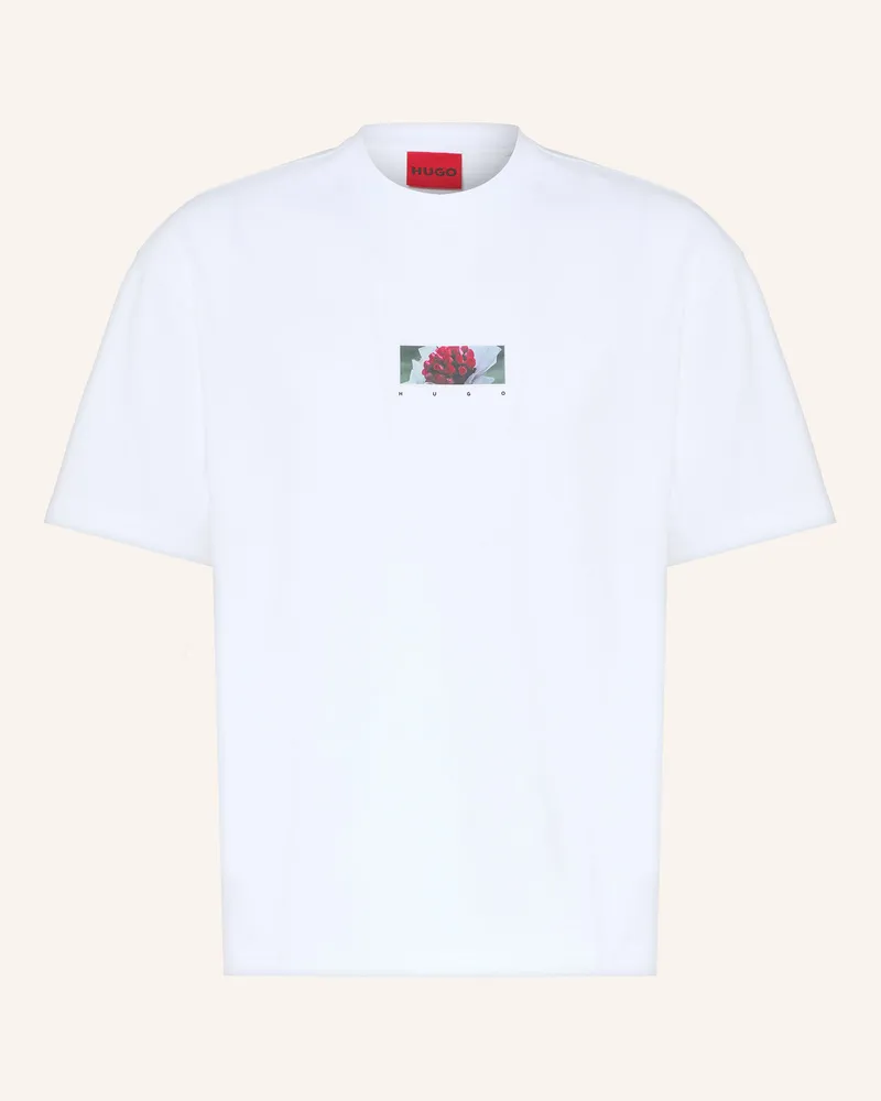 HUGO BOSS T-Shirt Dakhil weiss Weiss