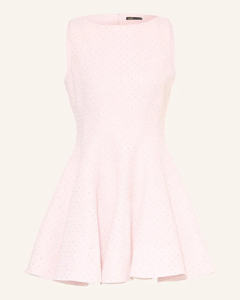 Maje Bouclé-Kleid Mit Schmucksteinen Und Glitzergarn rosa Hellrosa