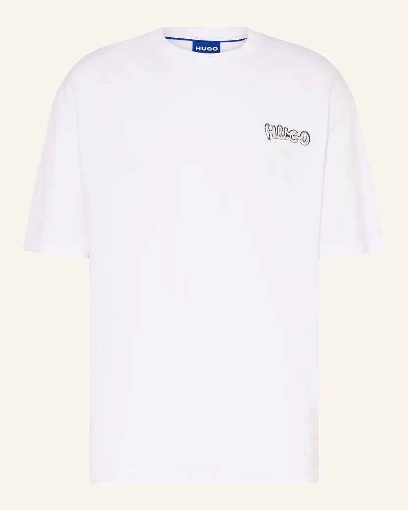HUGO BOSS Oversized-Shirt NYROTEE Weiss