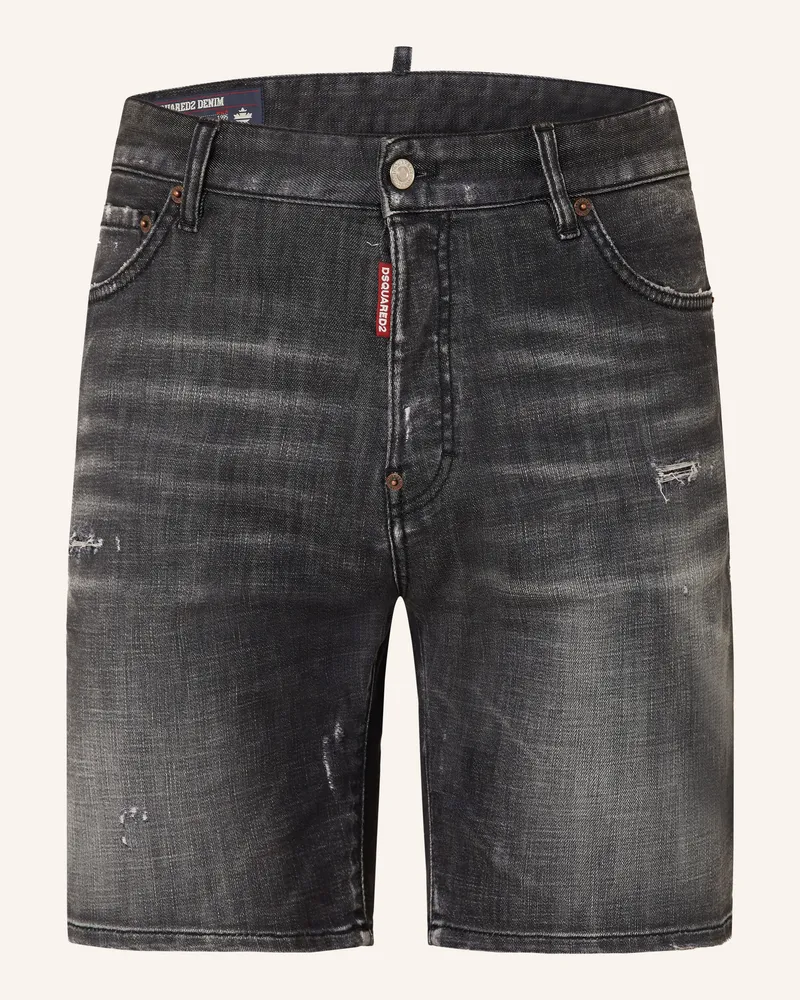 Dsquared2 Jeansshorts schwarz Dunkelgrau