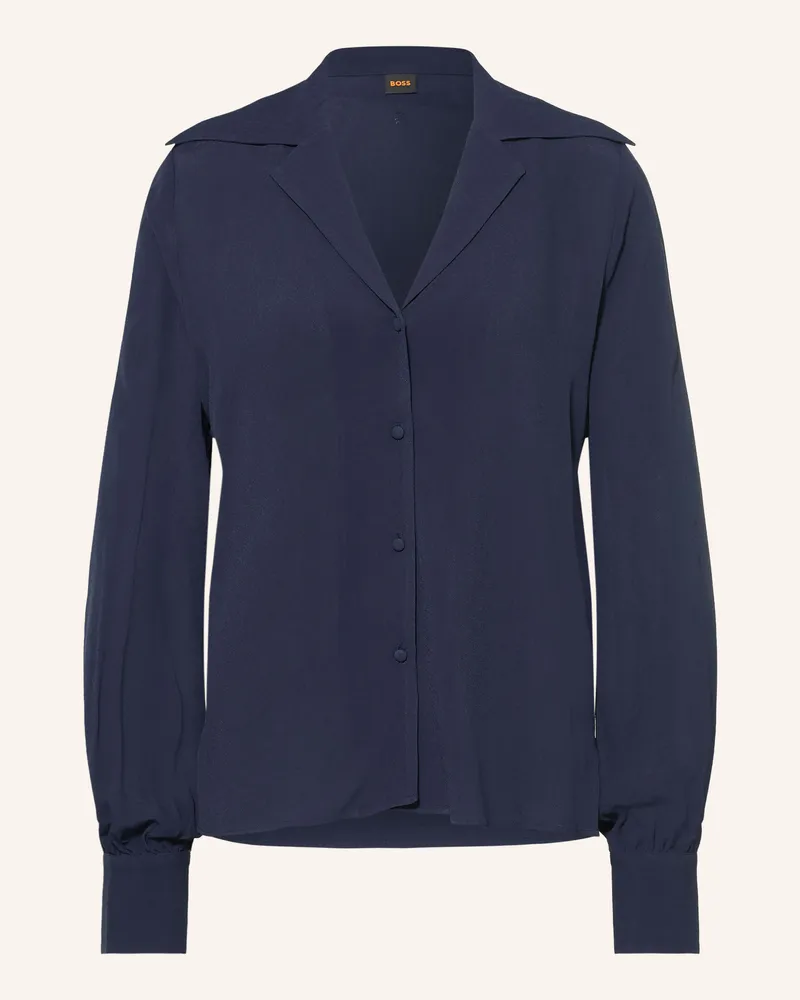 HUGO BOSS Hemdbluse Brystel blau Dunkelblau