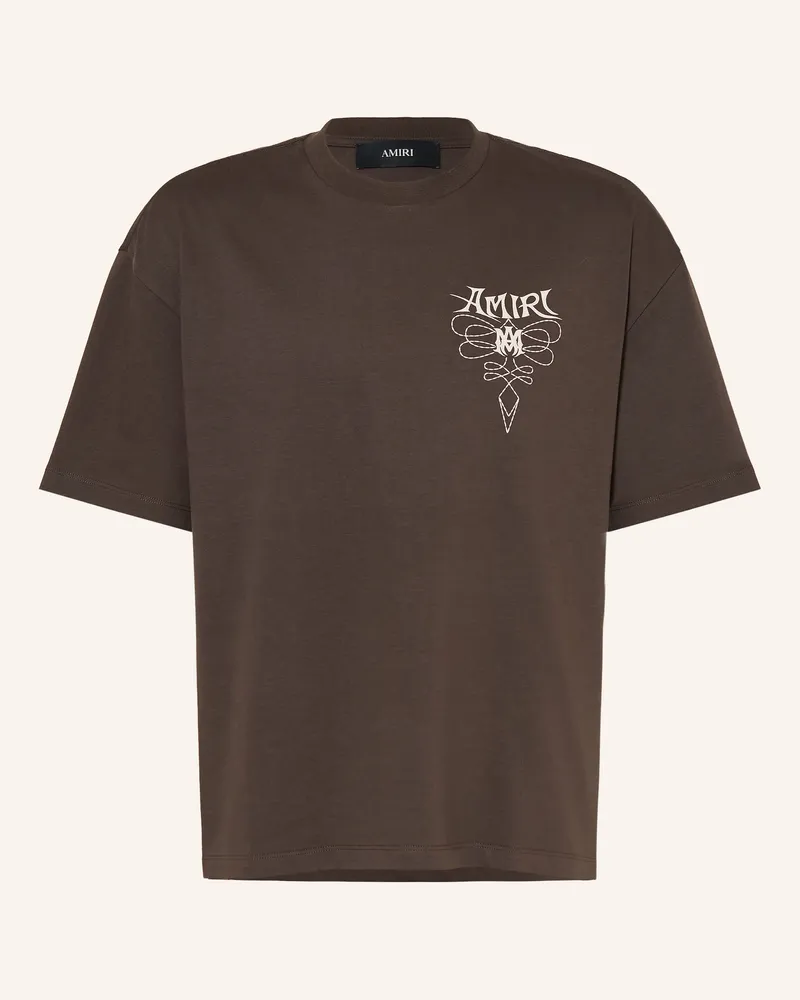 Amiri T-Shirt Lasso braun Dunkelbraun