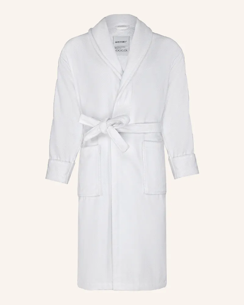 ROYFORT Bademantel Spa weiss Weiss